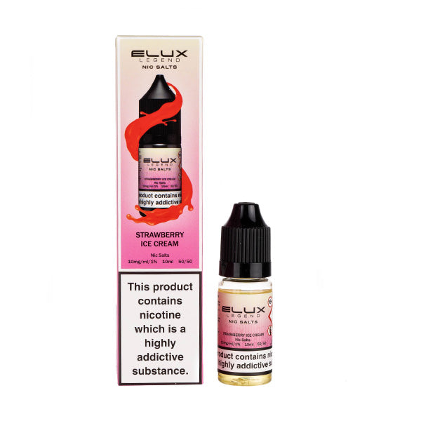 Strawberry Ice Cream Nic Salt E-Liquid by Elux Legend