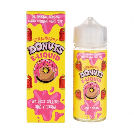 Strawberry Donuts 100ml Shortfill E-Liquid by Donuts