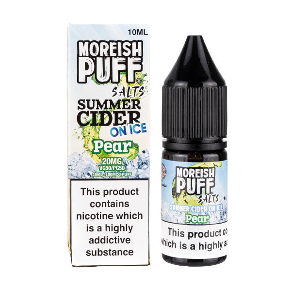 Pear Summer Cider on Ice Nic Salt E-Liquid by Moreish Puff