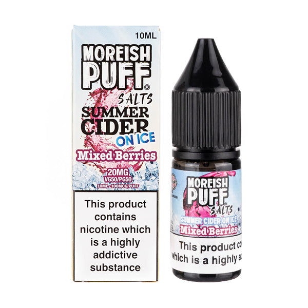 Mixed Berries Summer Cider on Ice Nic Salt E-Liquid by Moreish Puff