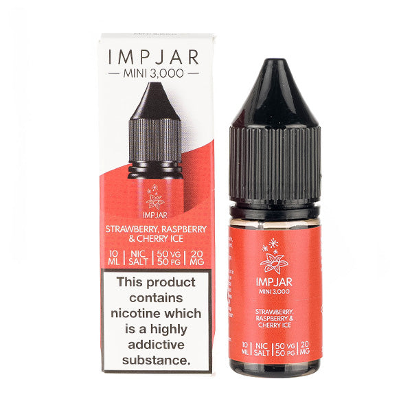 Strawberry Raspberry Cherry Ice Nic Salt E-Liquid by Imp Jar