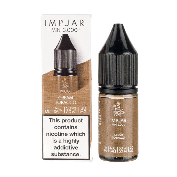 Cream Tobacco Nic Salt E-Liquid by Imp Jar