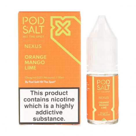 Orange Mango Lime Nic Salt E-Liquid by Pod Salt Nexus