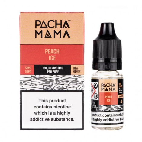 Peach Ice Nic Salt E-Liquid by Pacha Mama