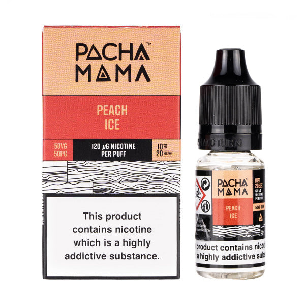 Peach Ice Nic Salt E-Liquid by Pacha Mama