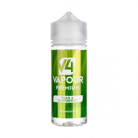 Pear & Raspberry 100ml Shortfill E-Liquid by V4 Vapour
