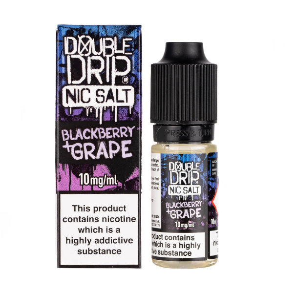 Blackberry & Grape Nic Salt E-Liquid by Double Drip