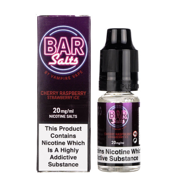 Cherry Raspberry Strawberry Ice Nic Salt E-Liquid by Vampire Vape Bar Salts