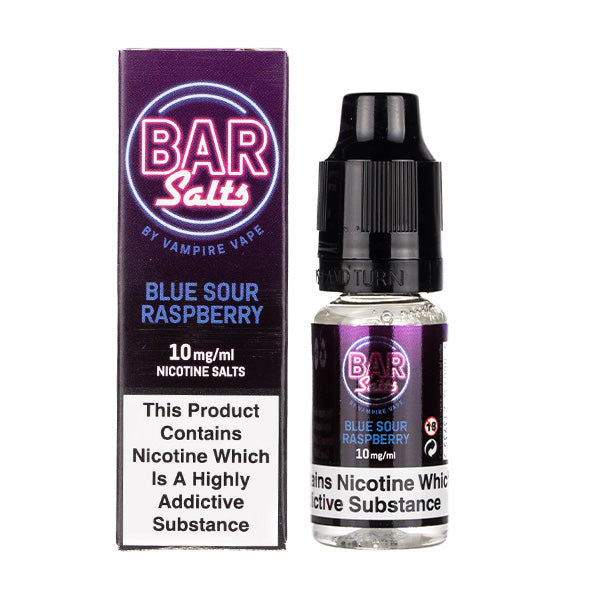 Blue Sour Raspberry Nic Salt E-Liquid by Vampire Vape Bar Salts