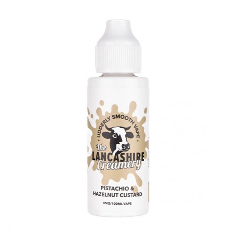 Pistachio Hazelnut Custard 100ml Shortfill E-Liquid by The Lancashire Creamery