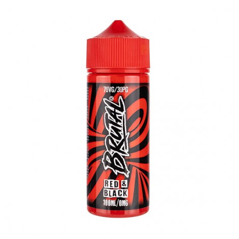 Red & Black 100ml Shortfill E-Liquid by Brutal