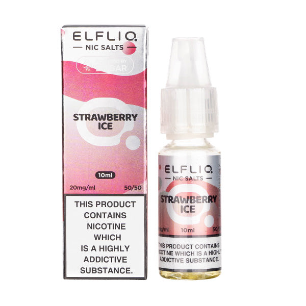 Strawberry Ice Nic Salt E-Liquid by Elfliq