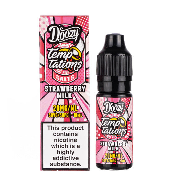 Strawberry Milk Nic Salt E-Liquid by Doozy Temptations