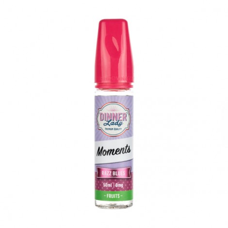 Razz Blues 50ml Shortfill E-Liquid by Dinner Lady Moments