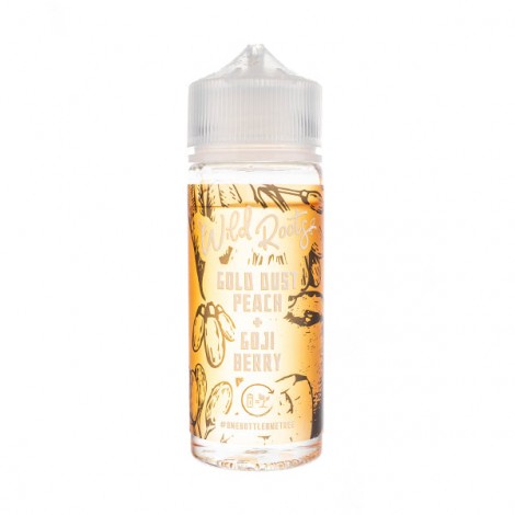 Gold Dust Peach and Goji Berry 100ml Shortfill E-Liquid by Wild Roots