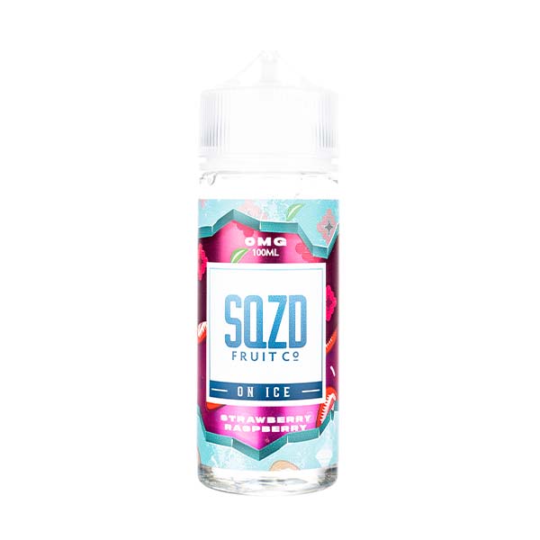 Strawberry Raspberry On Ice 100ml Shortfill E-Liquid by SQZD Fruit Co