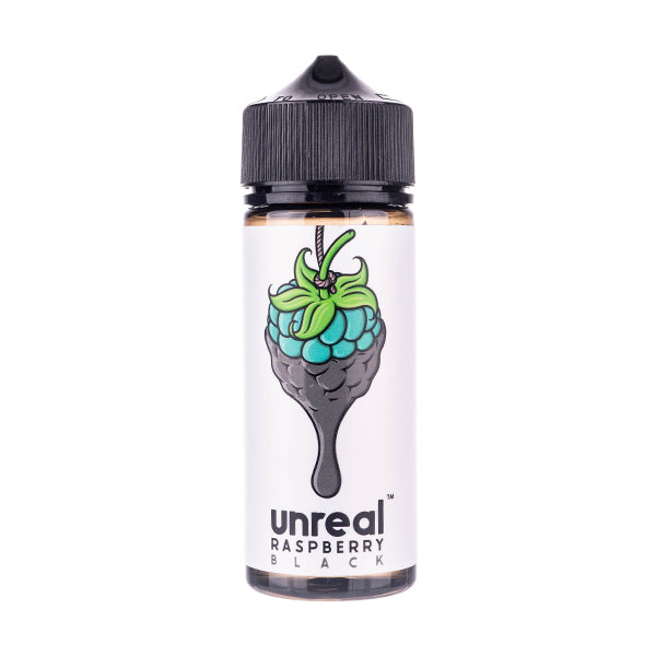Black 100ml Shortfill E-Liquid by Unreal Raspberry