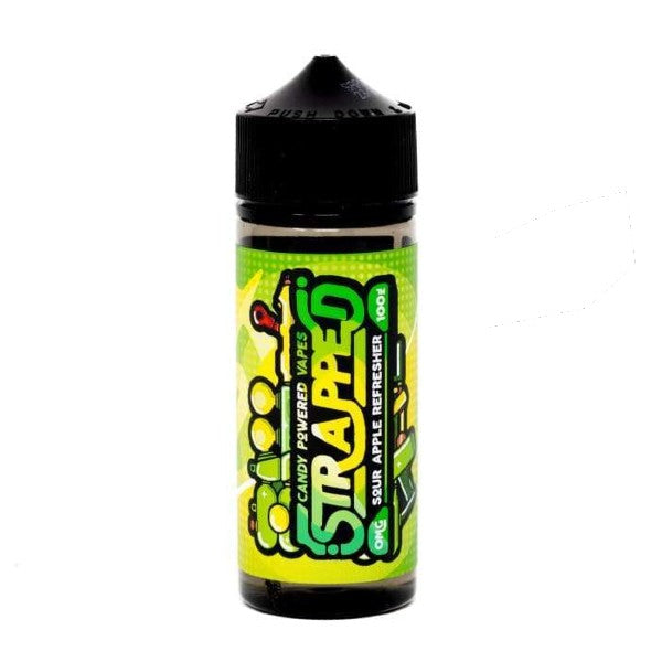 Sour Apple Refresher 100ml Shortfill E-Liquid by Strapped