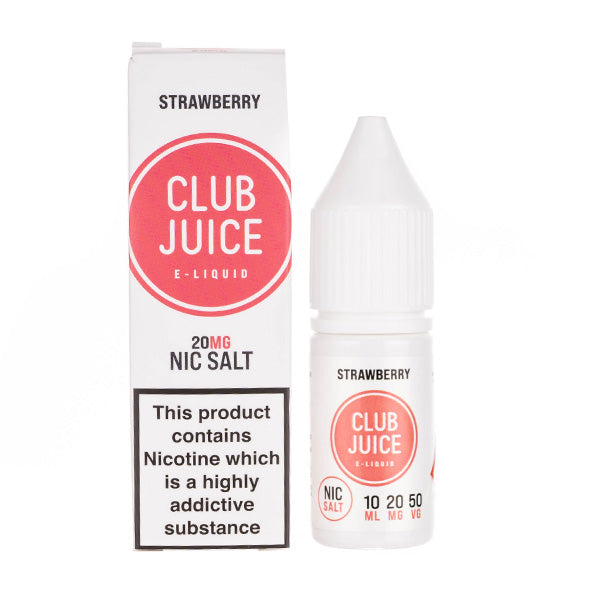 Strawberry Nic Salt E-Liquid by Club ...