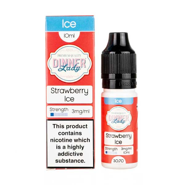 Strawberry Ice 70/30 E-Liquid by Dinner Lady