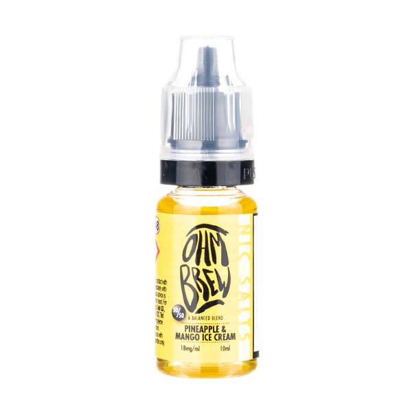 Pineapple Mango Ice Cream Nic Salt E Liquid by Ohm Brew