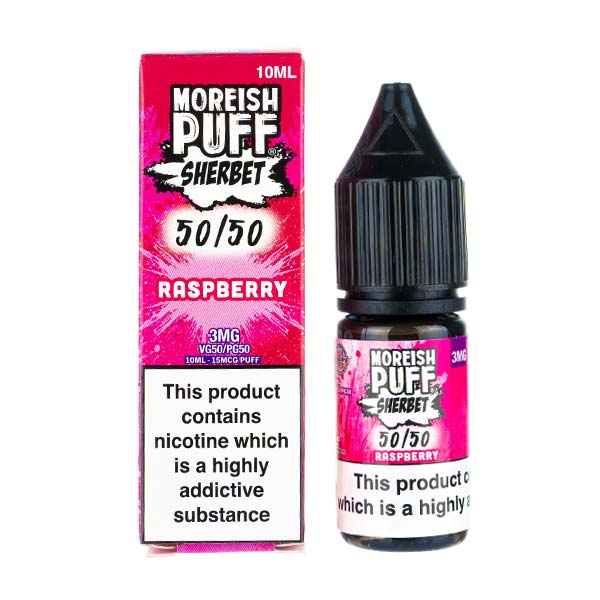 Raspberry Sherbet 50/50 E-Liquid by Moreish Puff