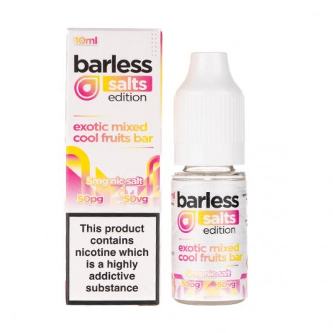 Exotic Mixed Cool Fruits Nic Salt E-Liquid by Barless Salts Edition