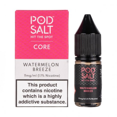 Watermelon Breeze Nic Salt E-Liquid by Pod Salt